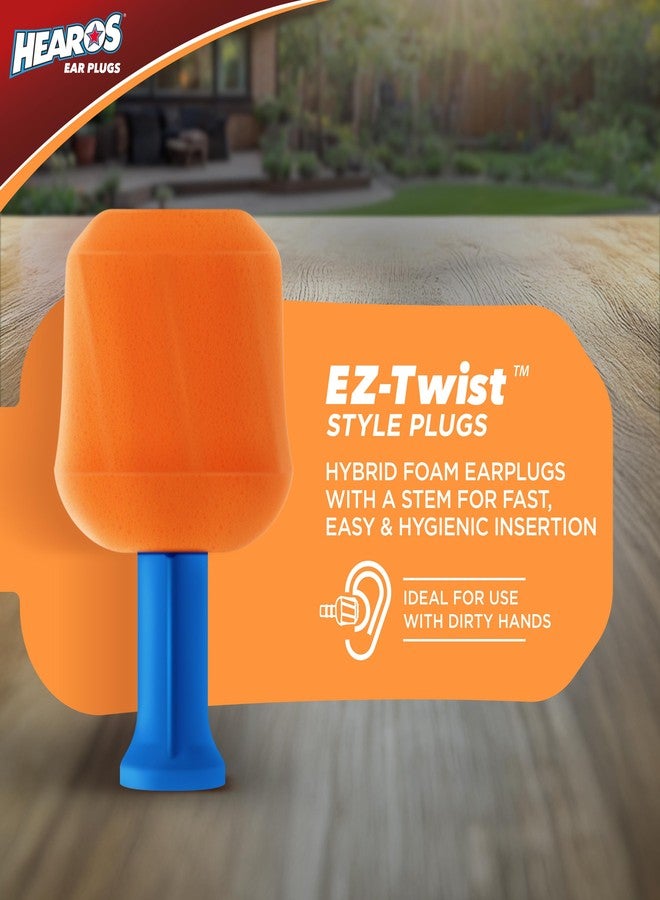 هيروس سدادات أذن إسفنجية Hearos SoftStar EZ Twist مزودة بسلك، علبة مجانية، معدل تخفيف الضوضاء 30، زوج واحد، برتقالي، 5521 - Image 4